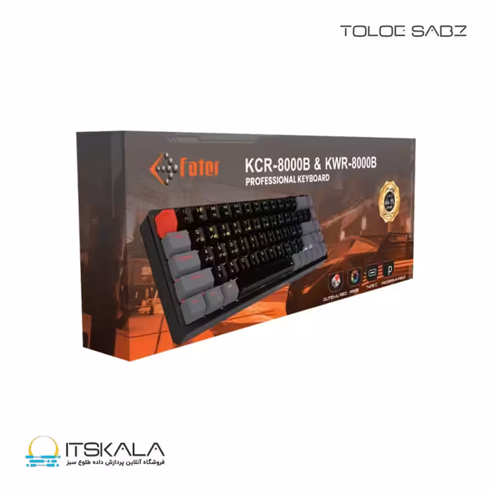 کیبورد گیمینگ مکانیکال [بی سیم] فاطر مدل KWR-8000W