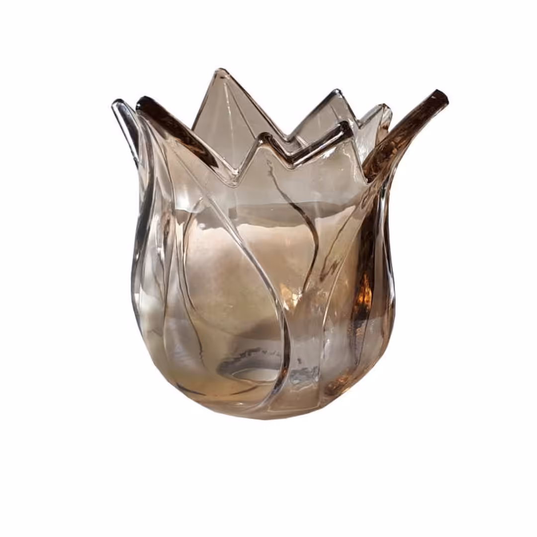 لاله شمعدان و لوستر مدل قلبی متوسط ایرانی بسته 6عددی