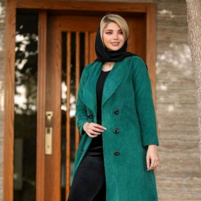 مانتو کتی زنانه مخمل کبریتی مدل لیزا