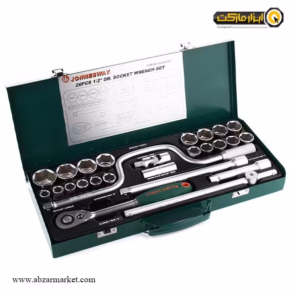 جعبه بکس جانزوی 26 پارچه 1/2 اینچ مدل S04H4726S