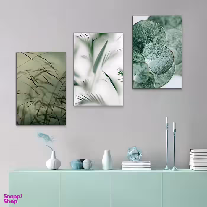 تابلو شاسی بکلیت طرح برگ مدل SH-1083 مجموعه 3 عددی