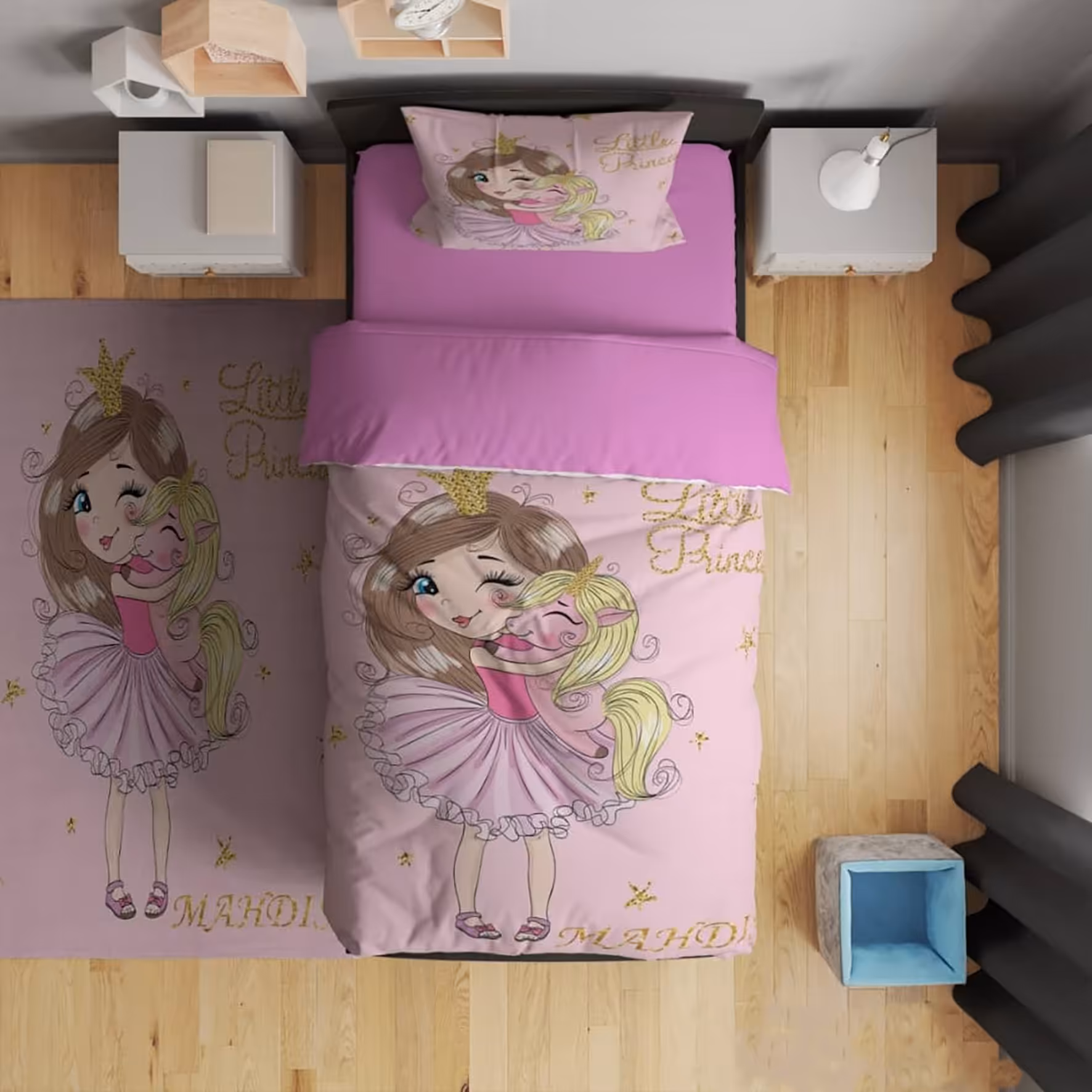 سرویس خواب کد C148 یکنفره 4 تیکه میکرو(چاپ دیجیتال)