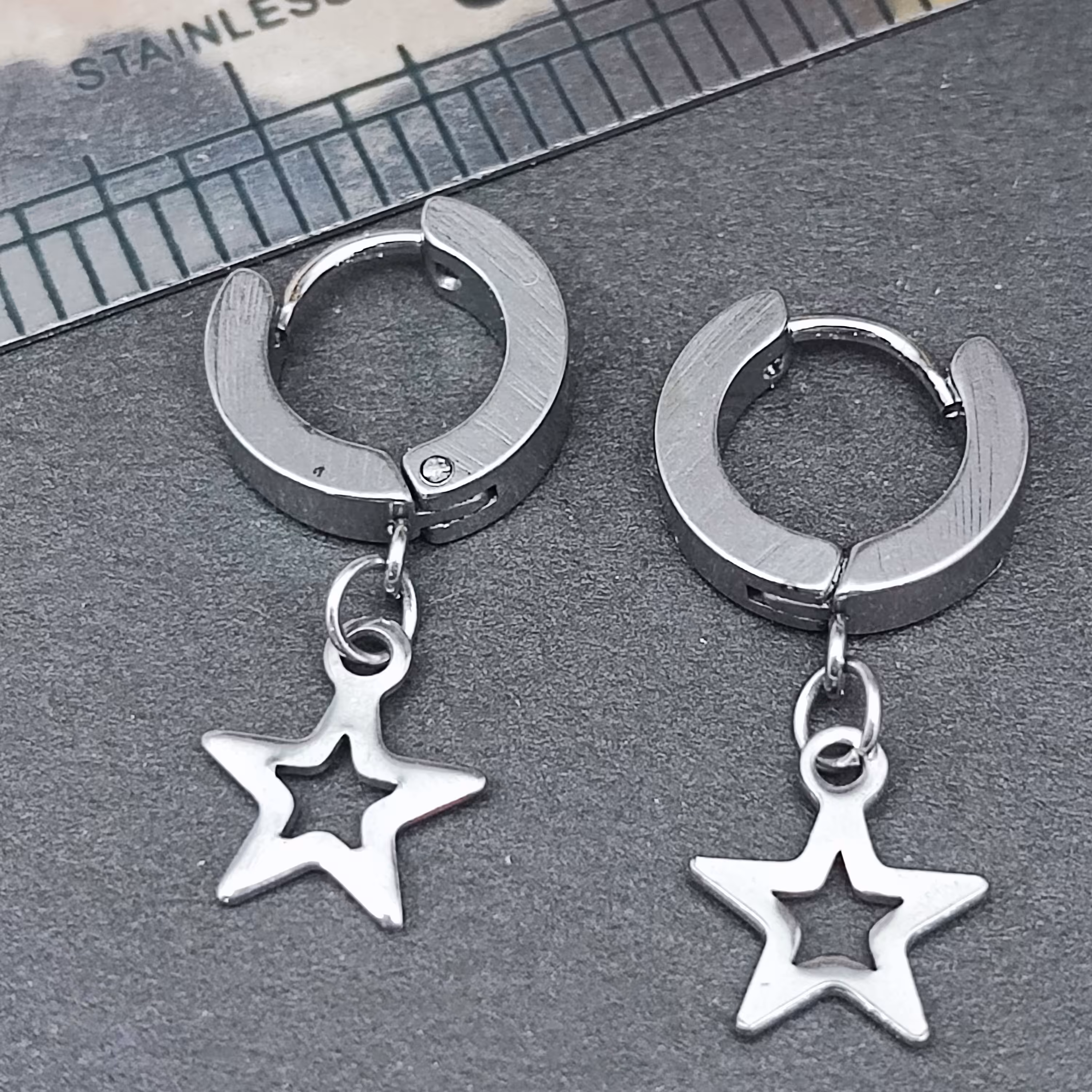 گوشواره حلقه ایی آویز ستاره