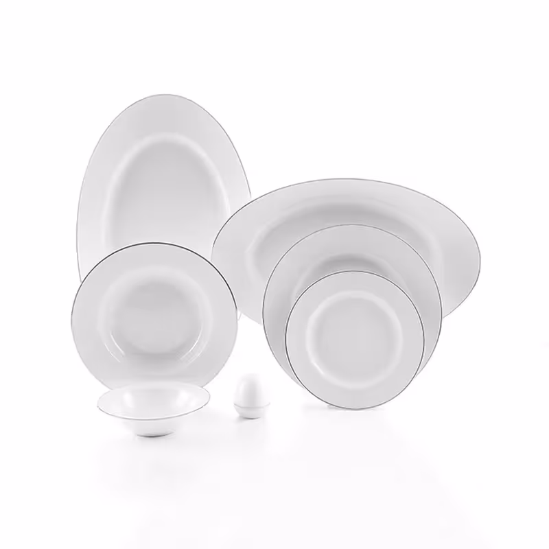 سرویس چینی زرین 6 نفره غذاخوری سمن ایتالیااف (28 پارچه)