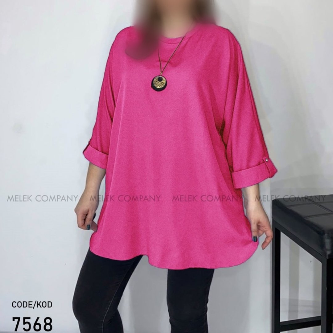 تونیک 7567 مازراتی سه رنگ سایز بزرگ 44-60 ارسال رایگان 