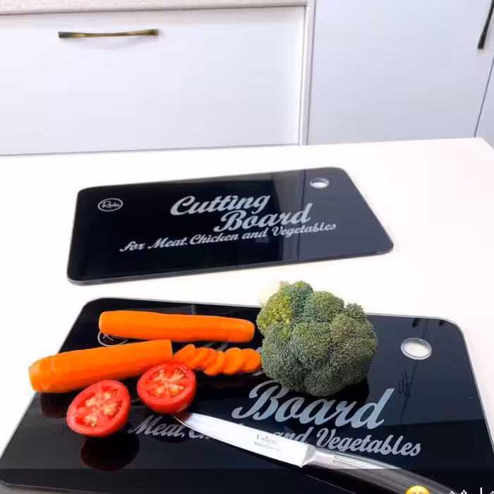 تخته گوشت شیشه‌ای نشکن رایکا