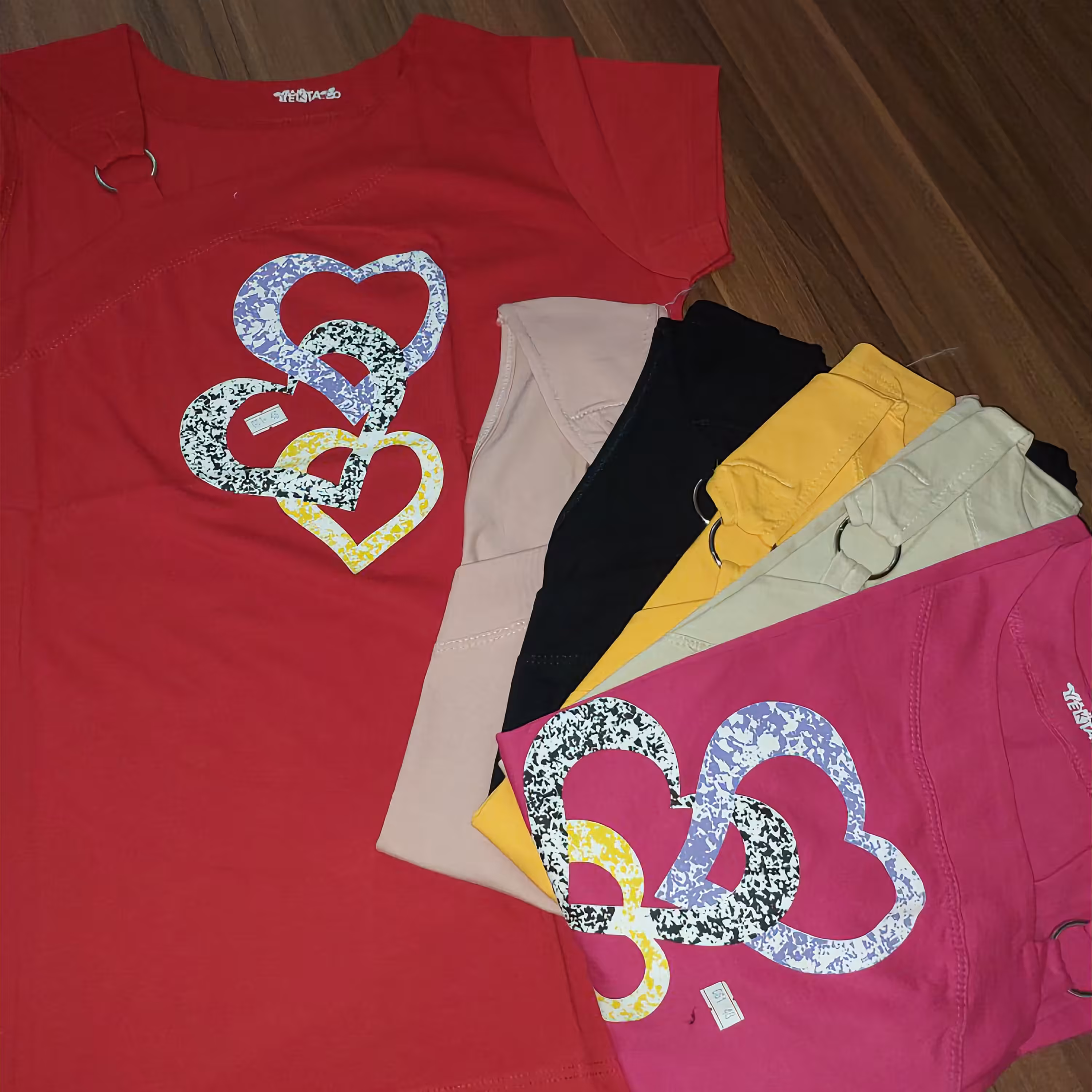 تاپ زنانه نخی .نخ پنبه حلقه دار 6 رنگ