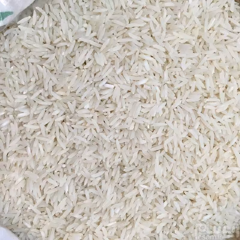 برنج طارم هاشمی دورود بلند دانه  ری عالی بدون شکستگی رنگ سفید مایل به کرم