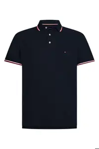 تی شرت یقه پولو آبی مردانه Core Tommy Tipped Slim Polo Tommy Hilfiger