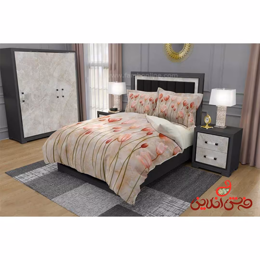 روتختی طرح گل لاله کد 3168