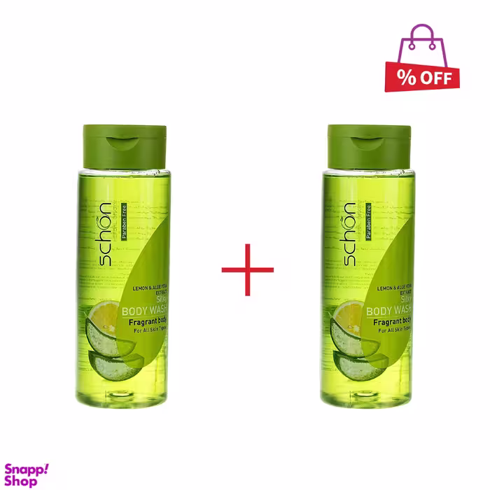 شامپو بدن شون (Schon) مدل AloeVera And Lemon حجم 420 میلی‌لیتر مجموعه 2 عددی