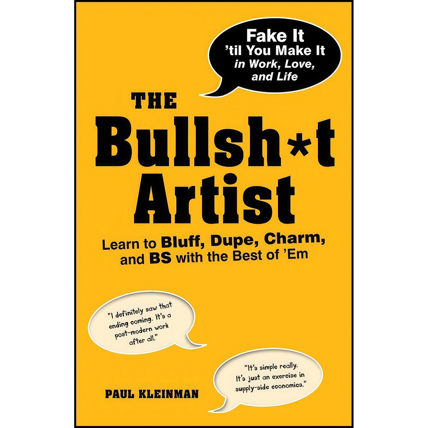 کتاب زبان اصلی The Bullsht Artist اثر Paul Kleinman