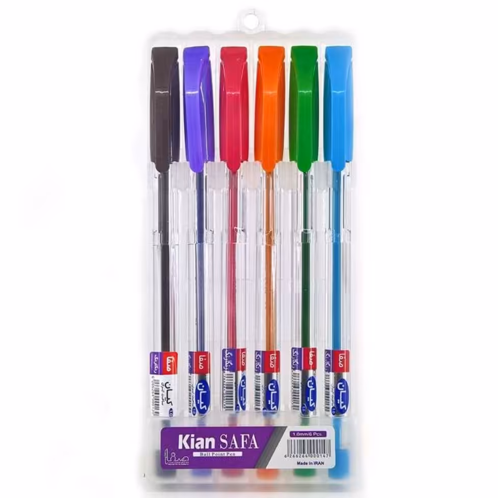 خودکار رنگی کیان مدل قابدار 6 عددی 