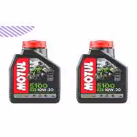 روغن و مکمل موتور 5100 10W30 سیکلت 2 لیتری Motul