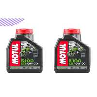 روغن و مکمل موتور 5100 10W30 سیکلت 2 لیتری Motul