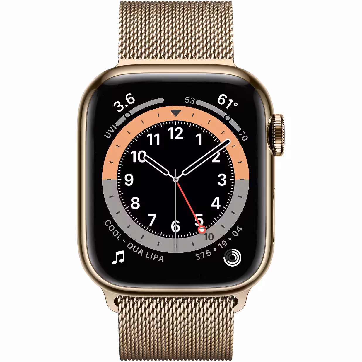 اپل واچ سری 6 استیل 40 میلیمتری با بند میلانس