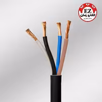 کابل افشان  با سطح مقطع 4 در 0.75  (طول 1 متر)