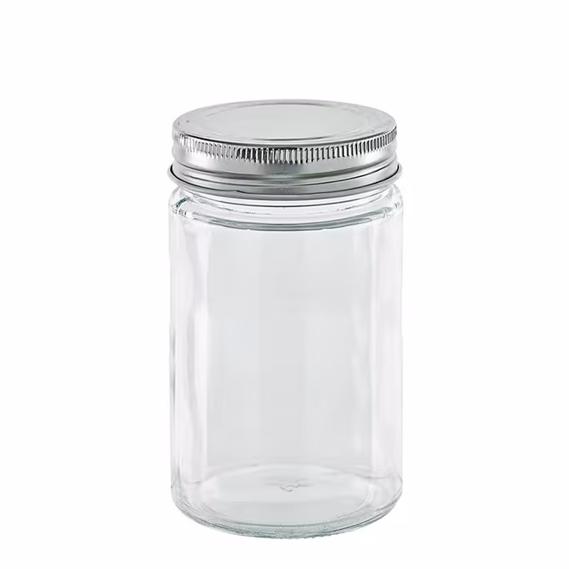 جاحبوباتی شیشه ای استوانه ای درب کانتینری سایز 5 کد 13