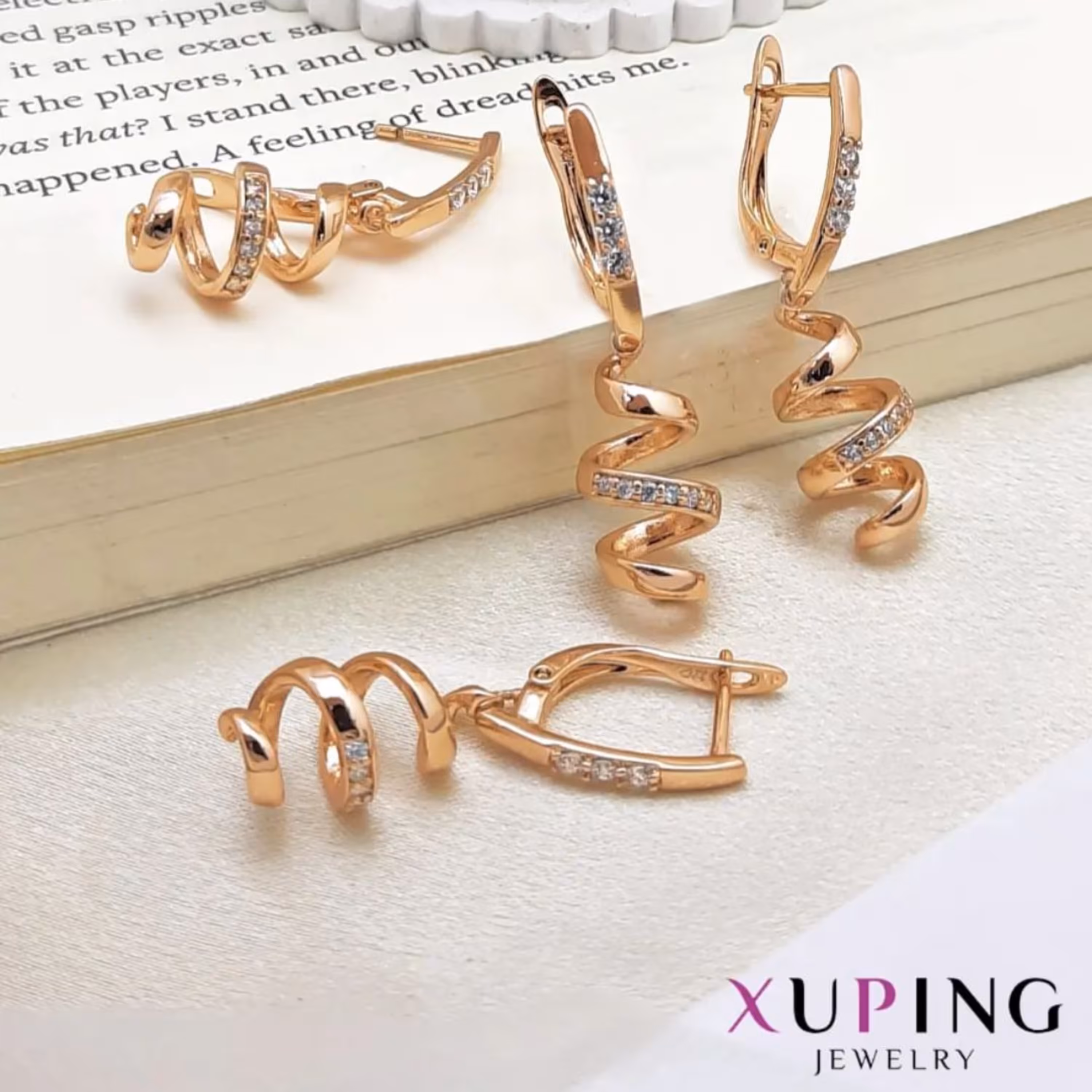 گوشواره حلقه اویز ژوپینگی