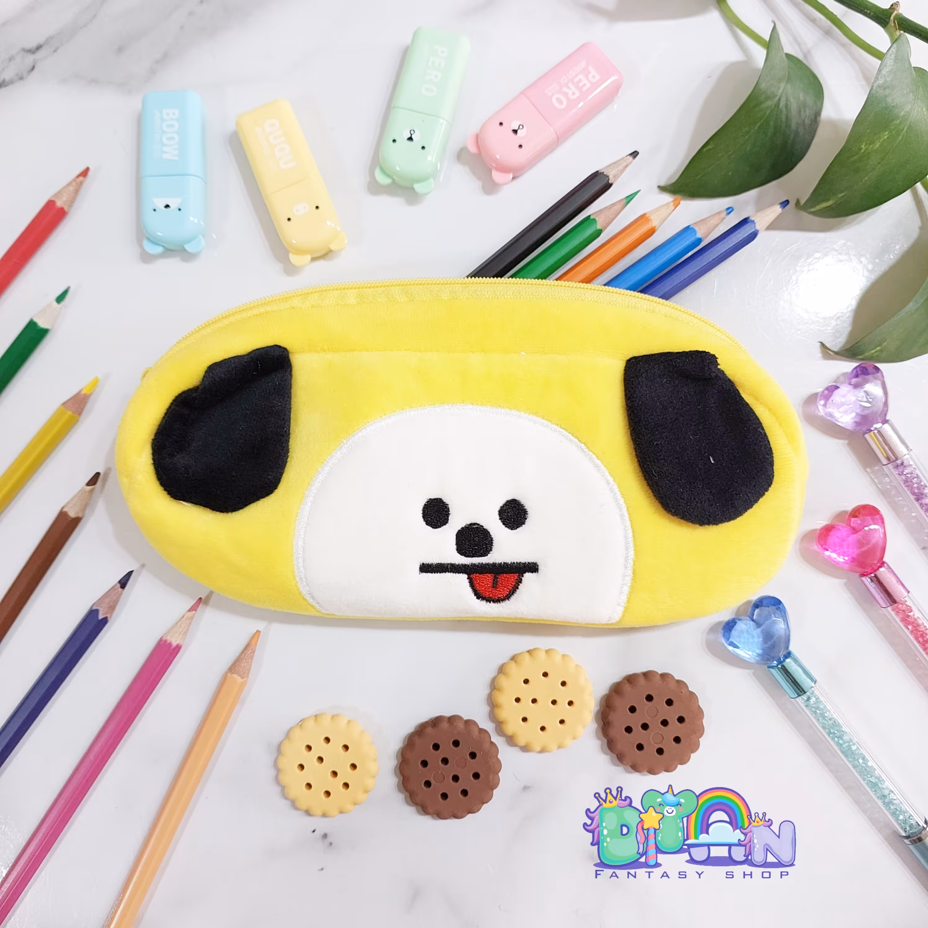 جامدادی پولیشی طرح bt21 مدل 4