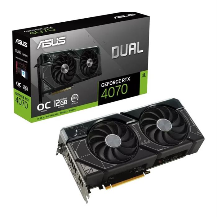 کارت گرافیک ایسوس Dual GeForce RTX 4070 OC Edition 12GB GDDR6X