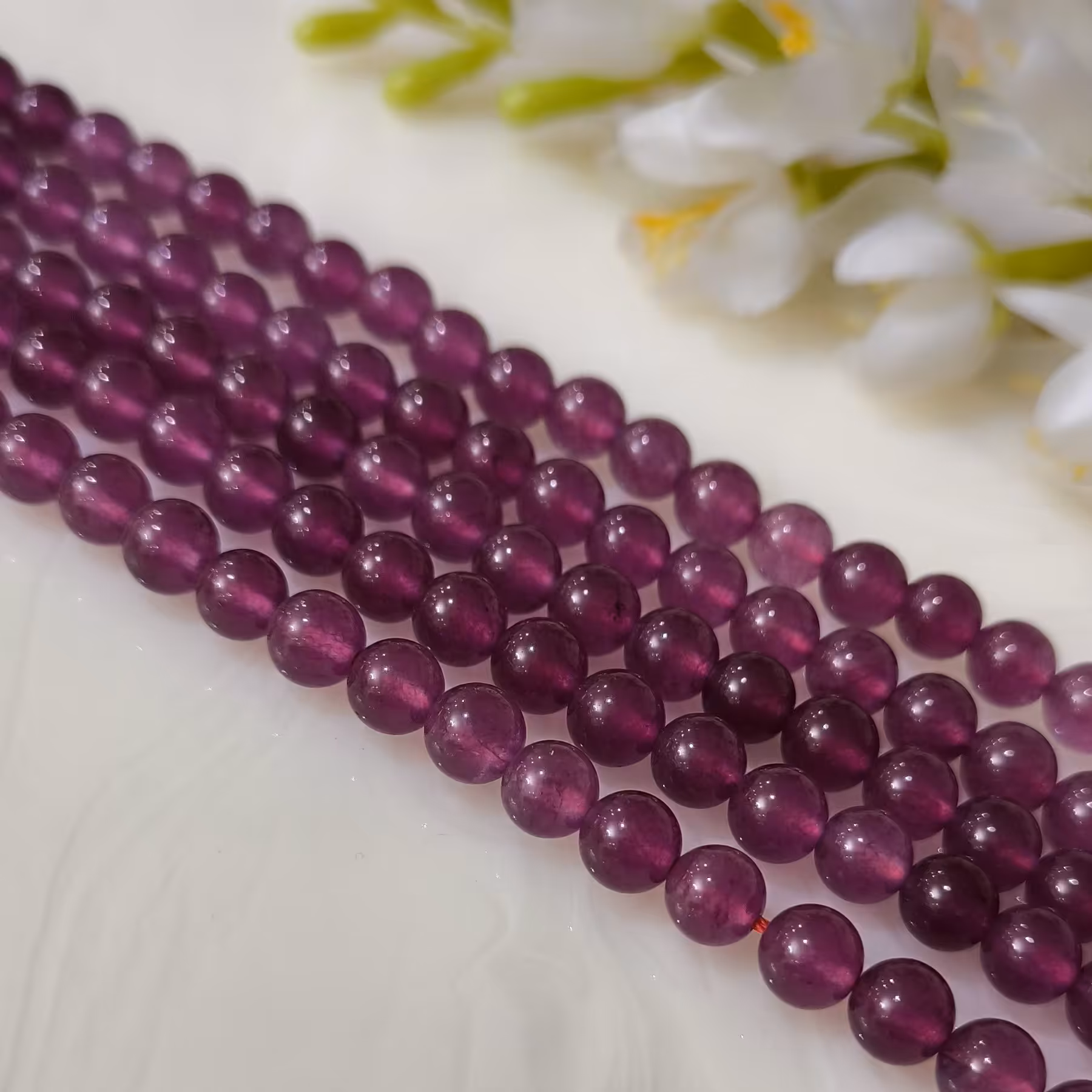  سنگ جید اصل سایز 8 (بصورت بندی شامل 48 دونه)