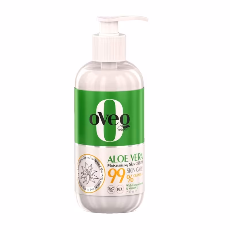 کرم مرطوب کننده و آبرسان مدل AloeVera پمپی اوک شاین 400 میل