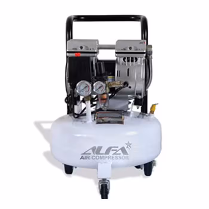 کمپرسور باد 16 لیتری بی صدا آلفا مدل SC16L-A  ALFA SILENT AIR COMPRESSOR MODEL SC16L-A