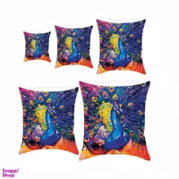 کوسن رنس کد S5-10042 مجموعه 5 عددی کوچک تا بزرگ رنگ بنفش