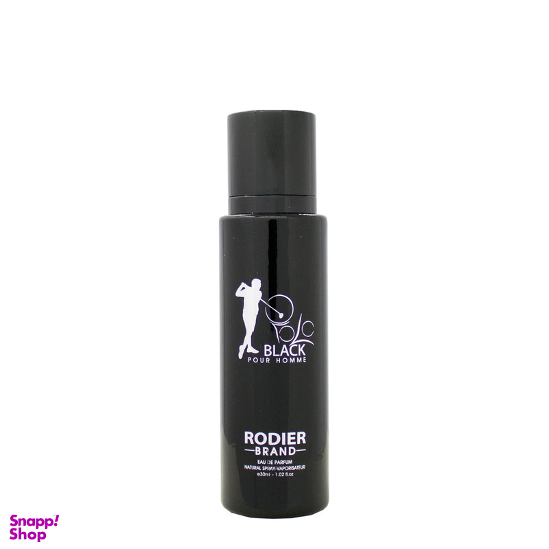 عطر جیبی مردانه رودیر مدل Polo Black حجم 30 میلیلیتر