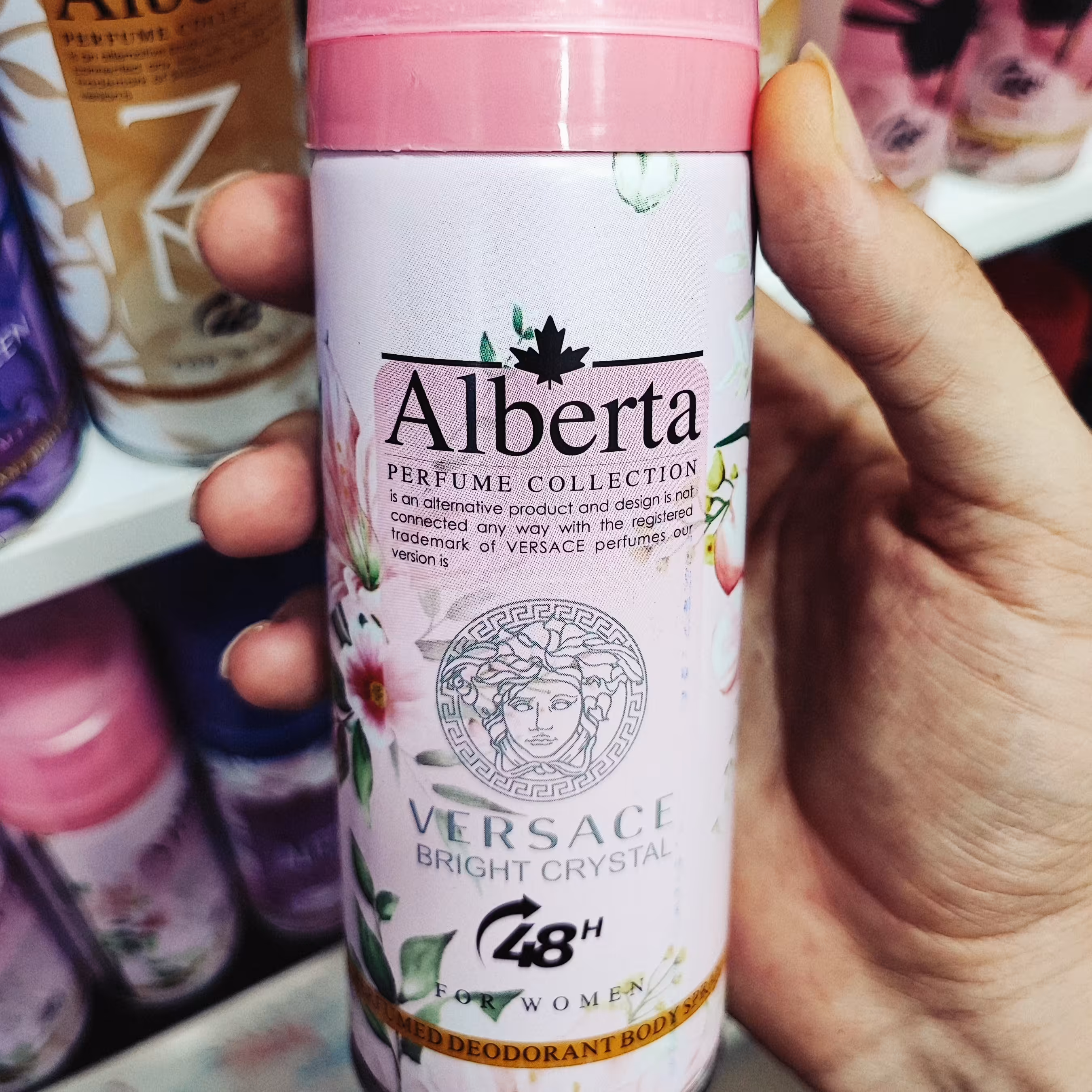 اسپری بدن Alberta مدل Versace 