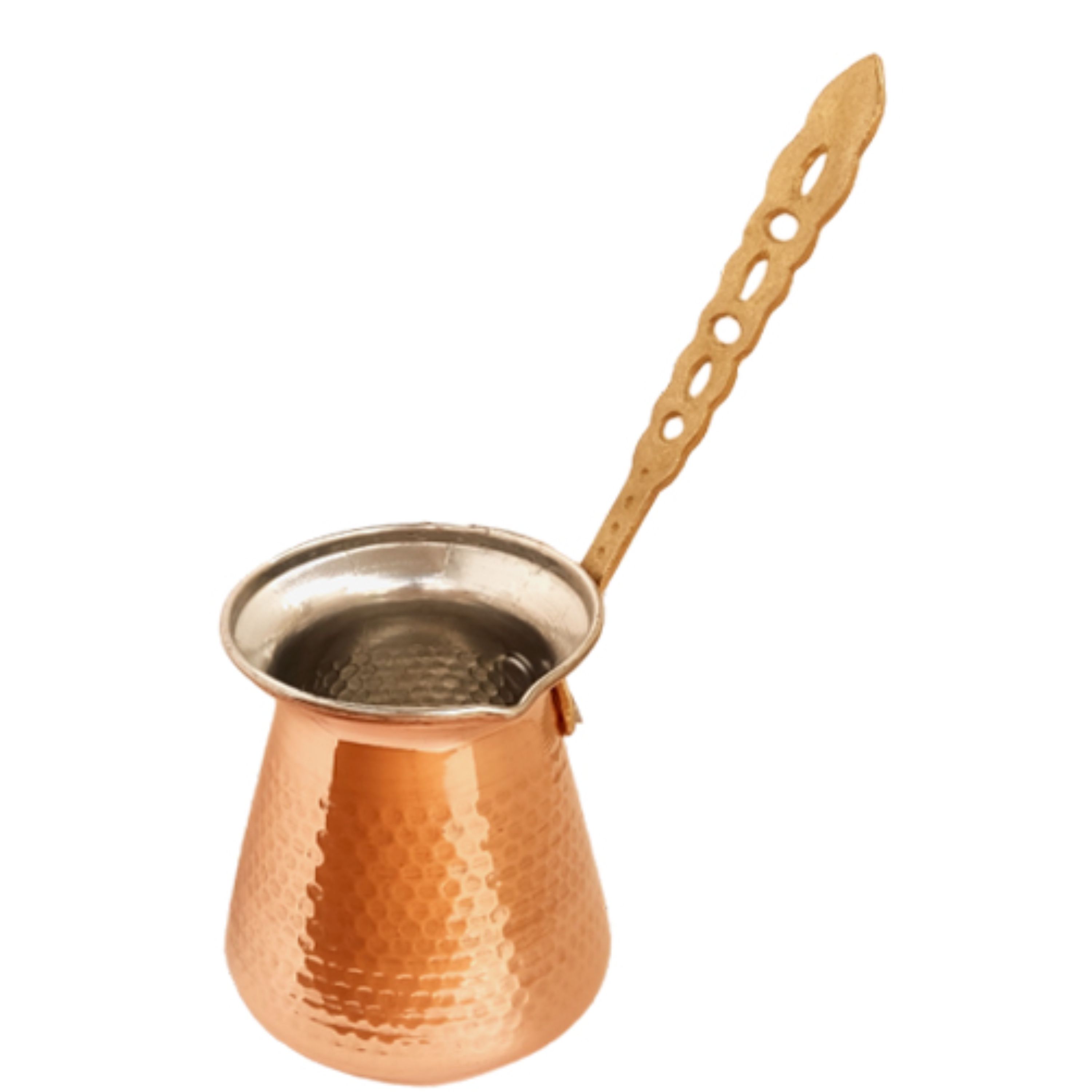قهوه جوش دسته برنجی طرح ترک سایز 4 کد ZH2544