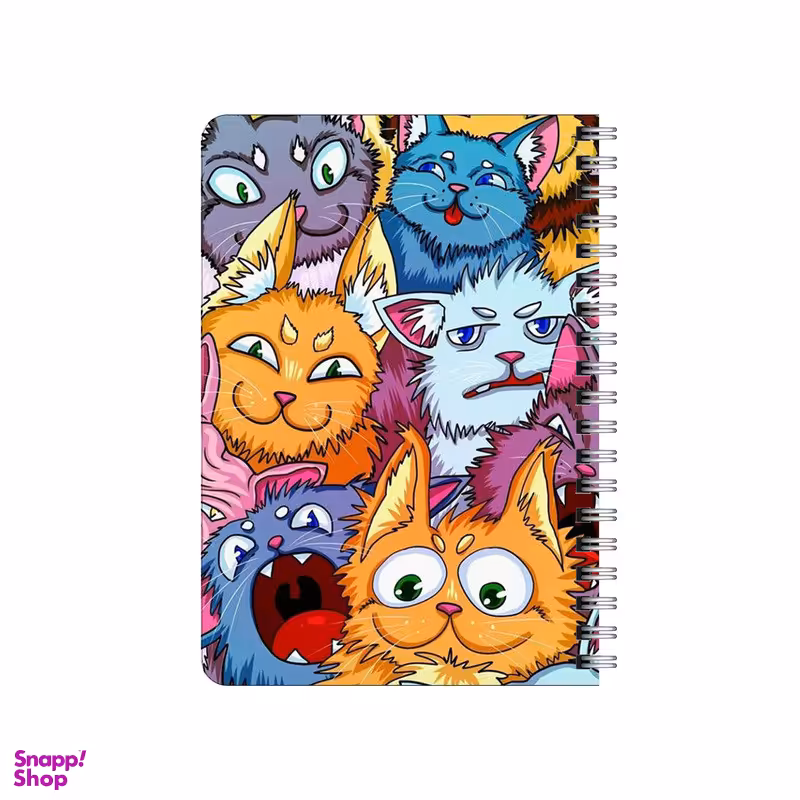دفترچه یادداشت بامبیلیپ مدل چوبی طرح گربه های خشن فشن کد 4715333