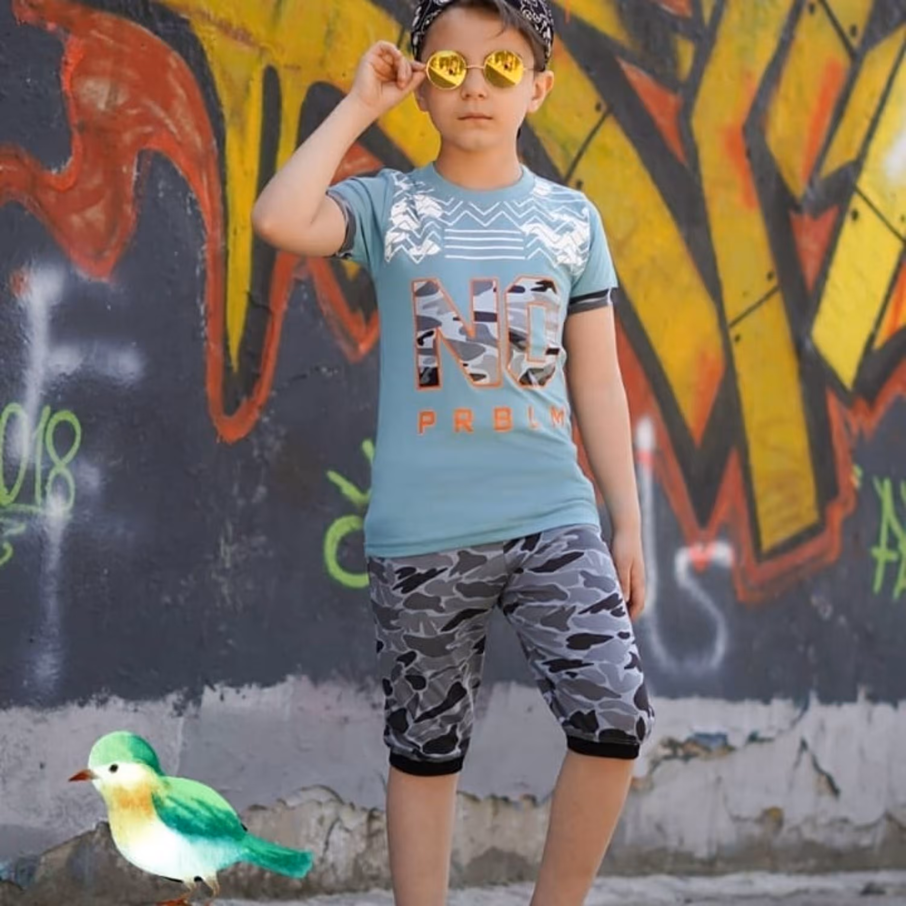 بلوز و شلوارک پسرانه