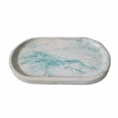 استند کفی سبز رنگ دستساز سنگی