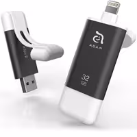 فلش مموری آدام المنتس ADAM ELEMENTS لایتنینگ مدل iKlips II با ظرفیت 32 گیگابایت خاکستری - Hiapple.ir