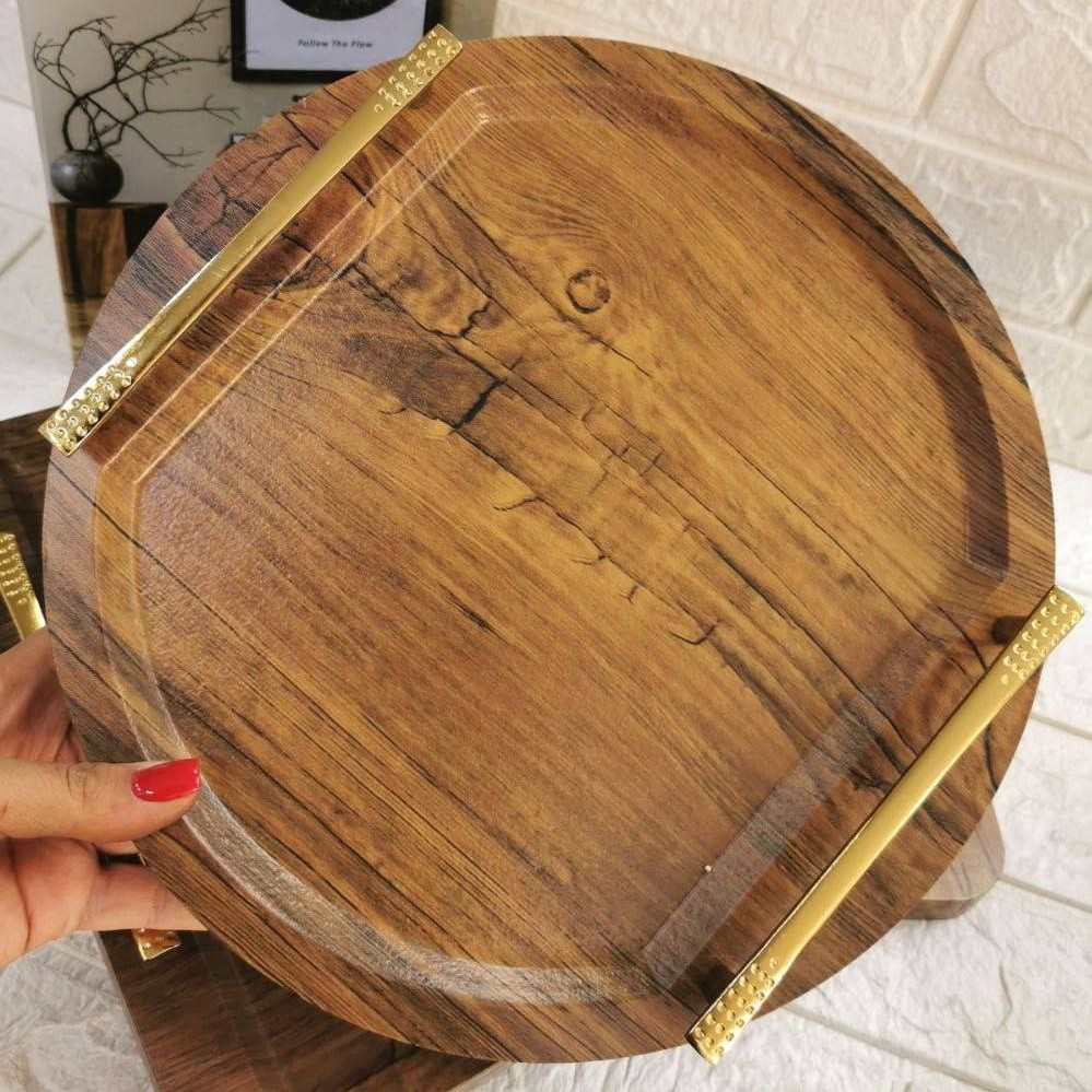 سینی چوبی روکش وکیوم مربع مستطیل گرد(هزینه ارسال پس کرایه)