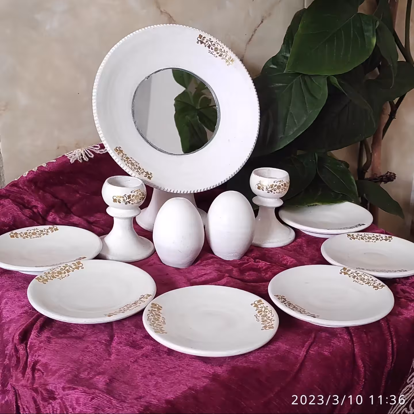 هفت سین سفید طلایی 