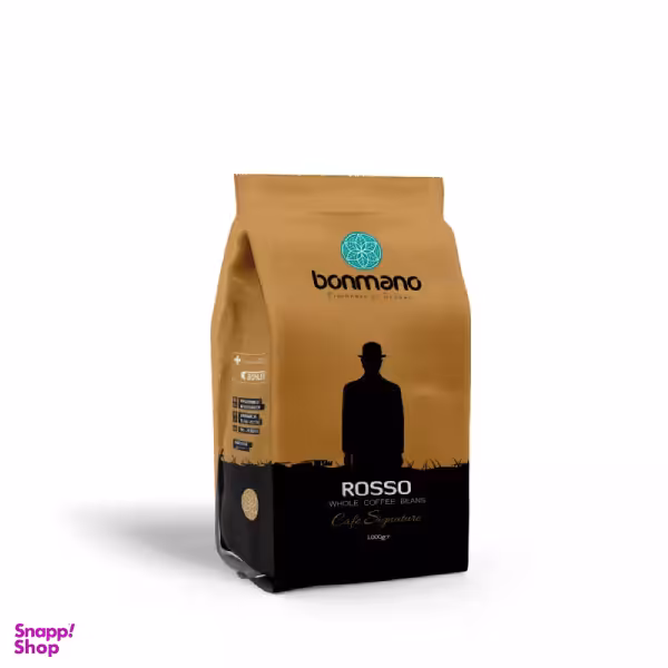 دانه قهوه ترکیبی اسپرسو روسو بن مانو وزن ۱ کیلوگرم