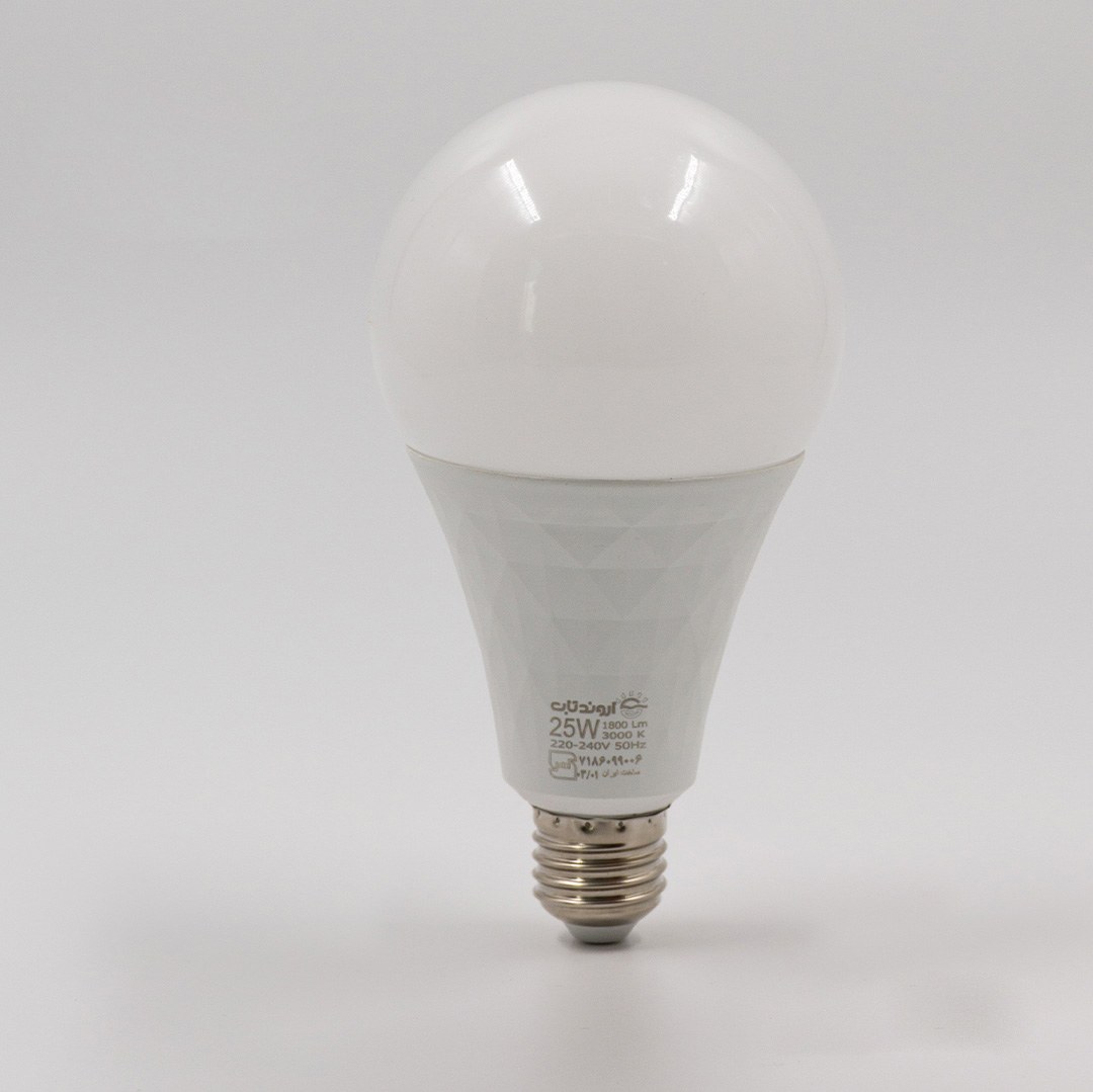 لامپ ال ای دی حبابی 25 وات مهتابی اروندتاب-  14 ماه گارانتی بایکو