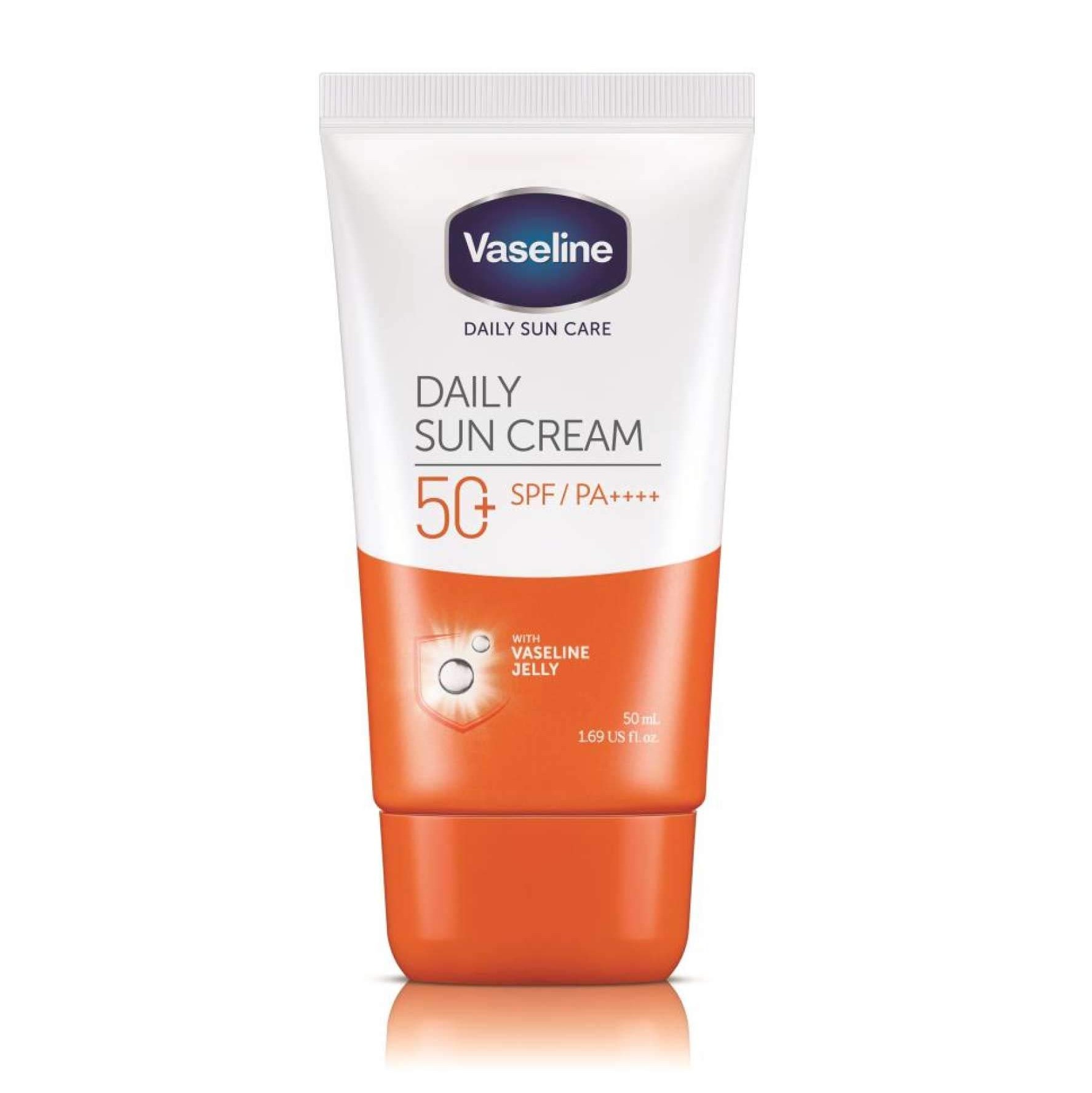 ضدآفتاب بیرنگ رطوبت رسان SPF 50 از برند وازلین ، حجم 50 میل 