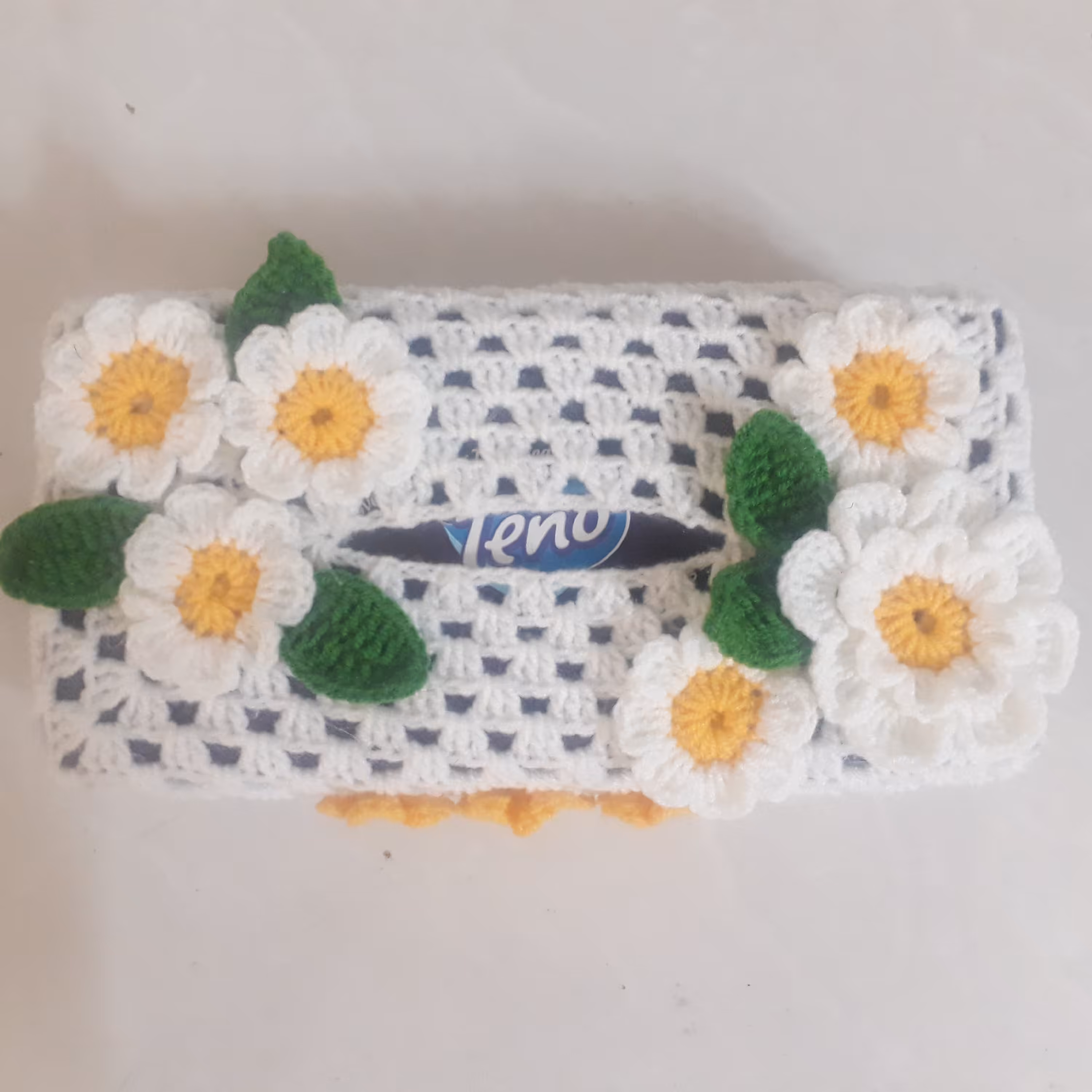 جادستمال کاغذی بافتنی قلاب بافی