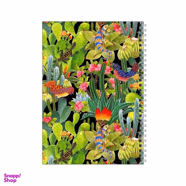 دفتر مشق 80 برگ بامبیلیپ طرح پترن کاکتوس کد 8188022