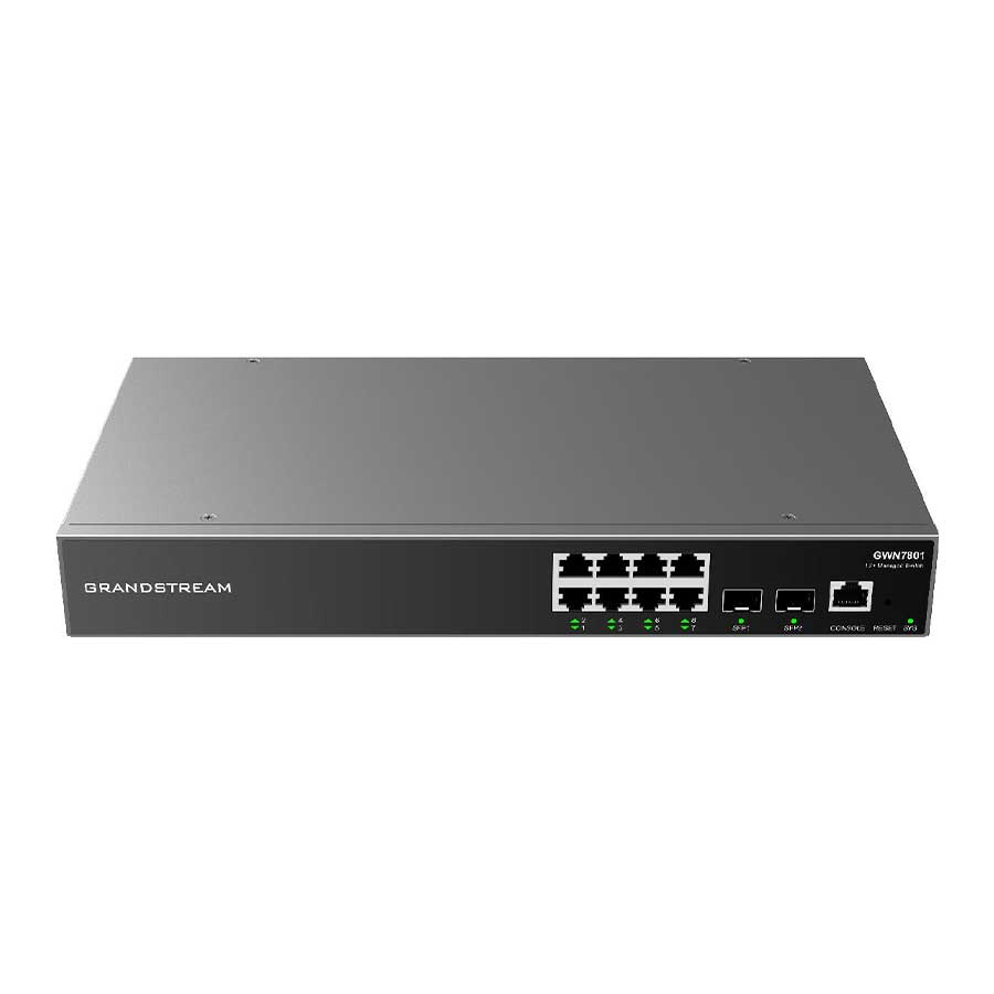 قیمت و خرید سوييچ 8 پورت گیگابیت و مدیریتی گرند استریم مدل GWN7801 | یاس ارتباط