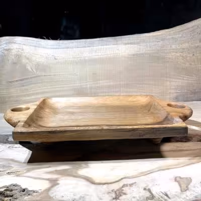 سینی پذیرایی چوبی