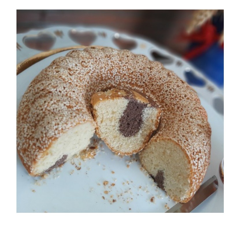 کیک هل و گلاب(500گرمی)ارسال به صورت پس کرایه