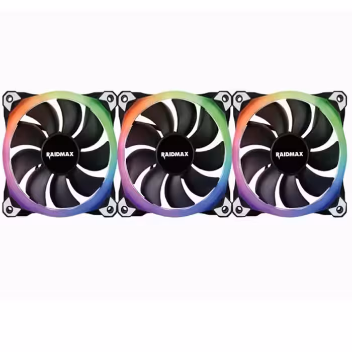 فن خنک کننده کیس Raidmax مدل NV-R120FBR3 RGB
