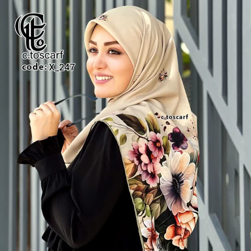روسری نخی طرح خورشید ارسال رایگان