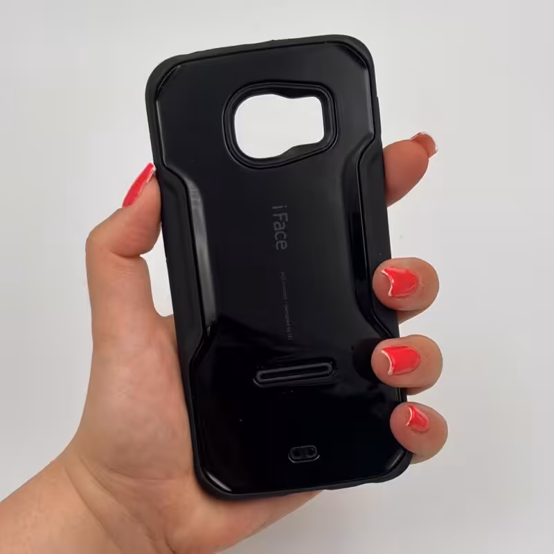 قاب گوشی Galaxy S6 Edge سامسونگ طرح آی فیس مشکی کد 65502