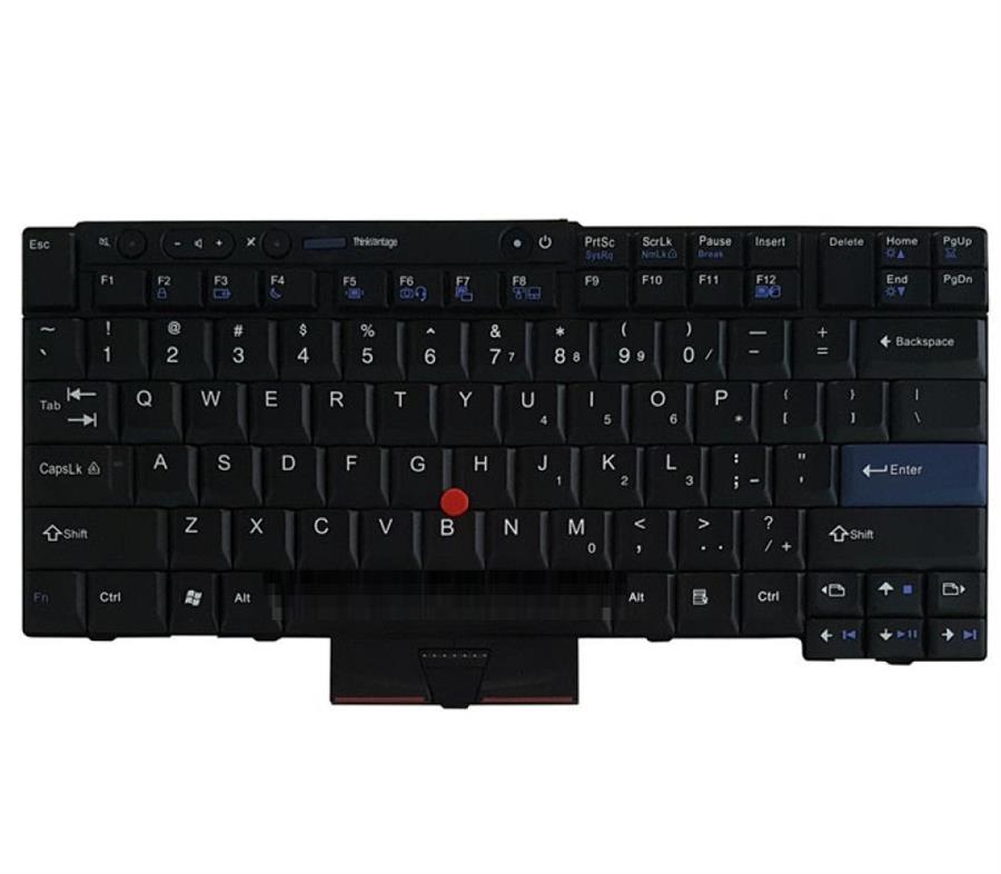 کیبورد لپ تاپ لنوو ThinkPad T410 مشکی با ماوس با فریم